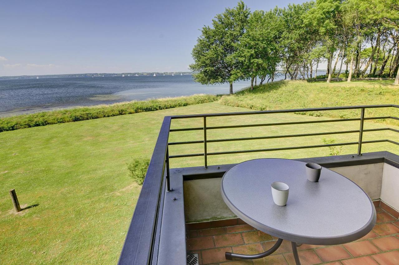 Fewo1846 - Fjordview - Komfortables Studioapartment Mit Balkon Und Meerblick グリュックスブルク エクステリア 写真